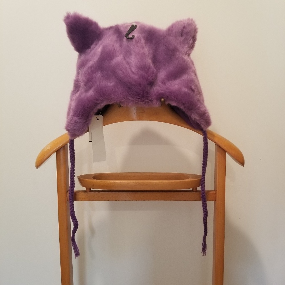 Accessory Collective Purple Winter Hat with Ears
